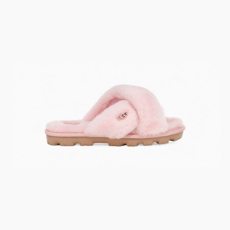 UGG Fuzzette Pink Slippers for Women (PTRE30175)